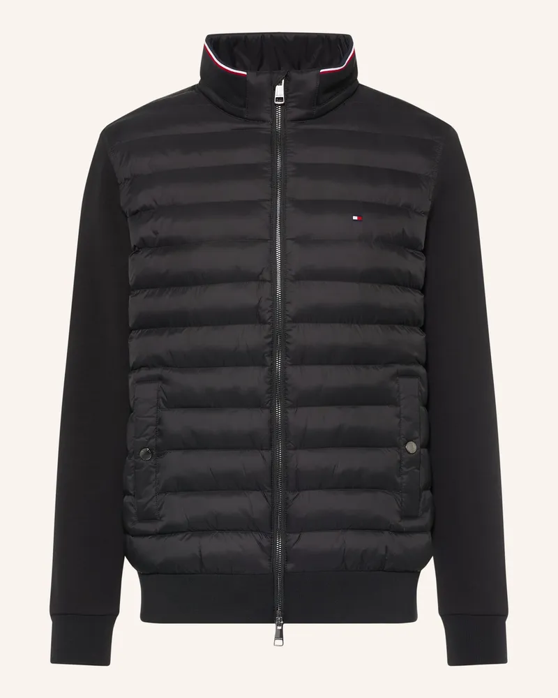 Tommy Hilfiger Steppjacke Im Materialmix schwarz Schwarz