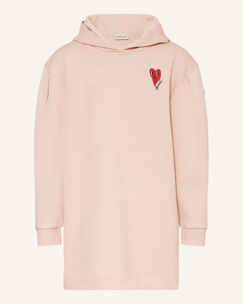 Moncler Sweatkleid rot Hellrosa
