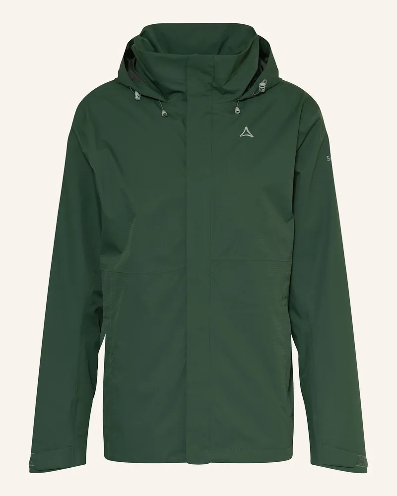 Schöffel Regenjacke Dunkelgrün