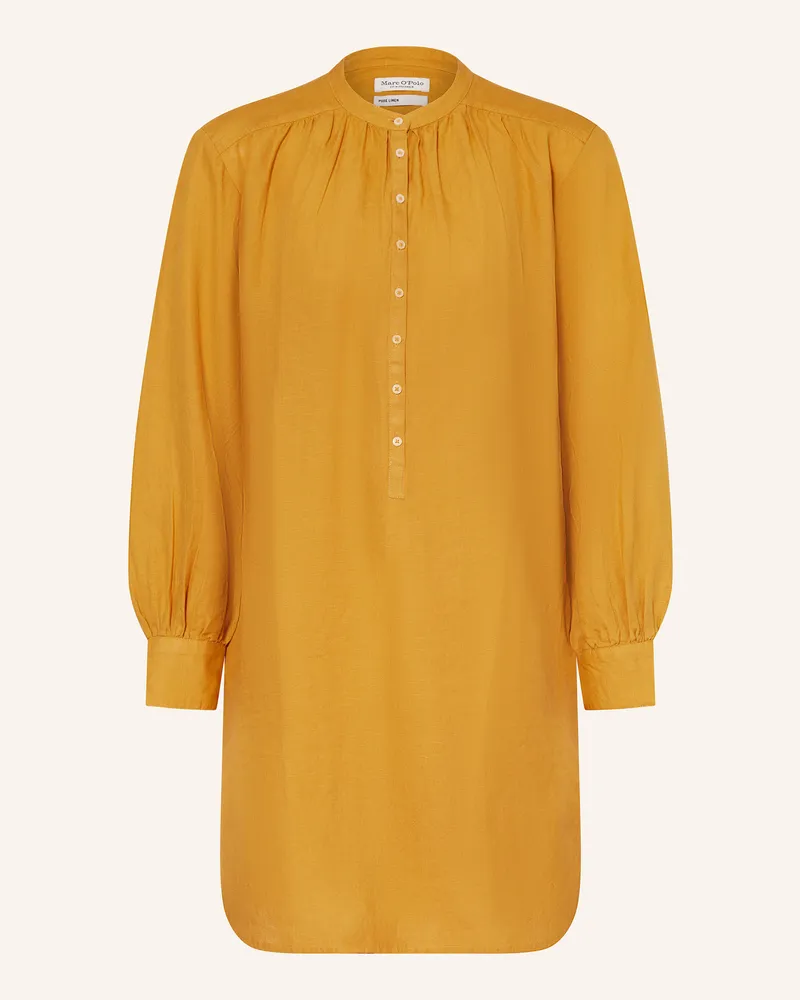 Marc O'Polo Leinenkleid Dunkelgelb