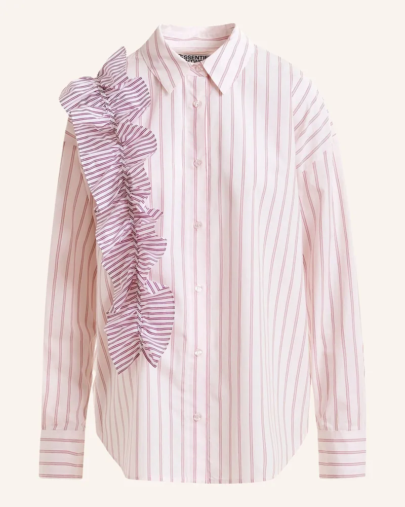 Essentiel Hemdbluse IBODY mit Rüschen Rot