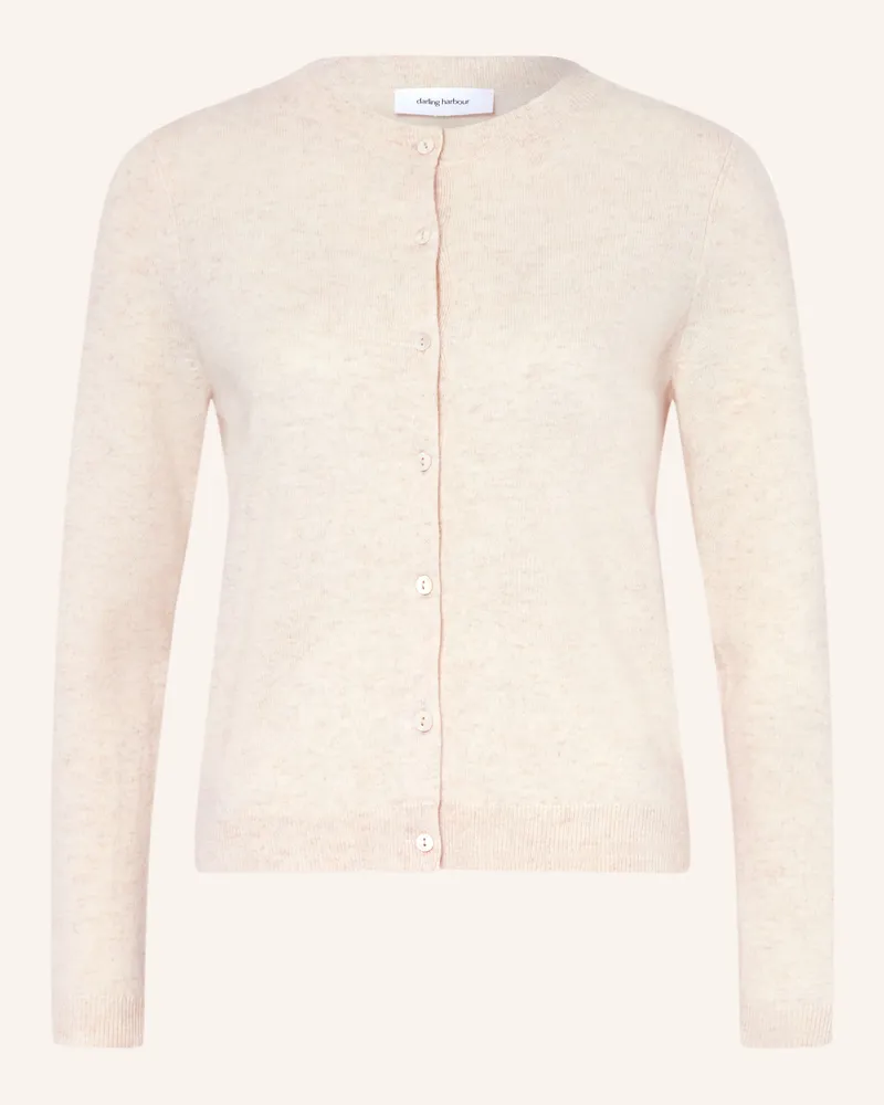 Darling Harbour Strickjacke Aus Cashmere weiss Oat