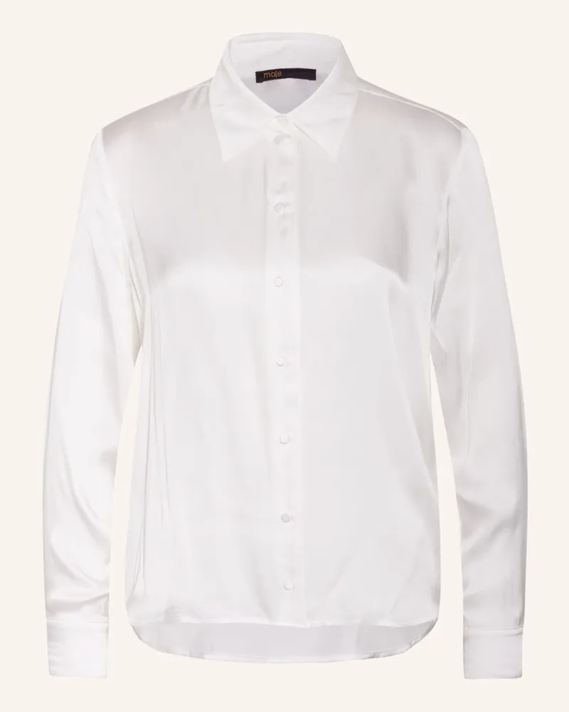 Maje Seidenbluse weiss Weiss