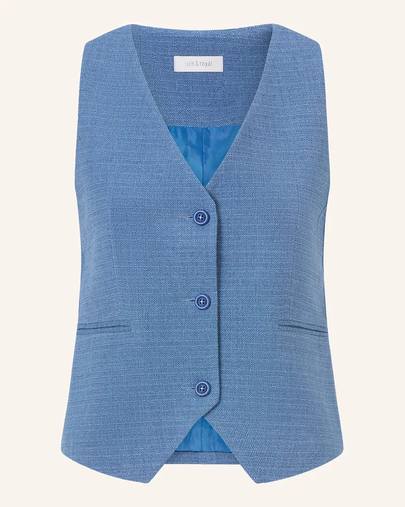 Rich&Royal Blazerweste Blau