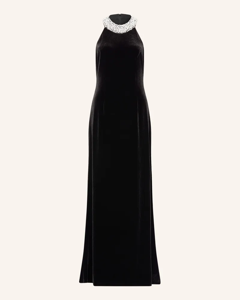 Adrianna Papell Abendkleid Aus Nicki Mit Schmucksteinen schwarz Schwarz