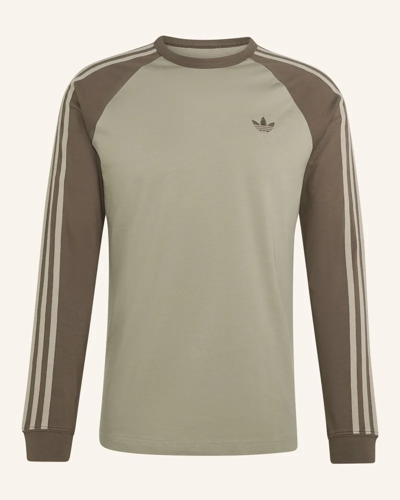 adidas Longsleeve 3streifen gruen Grün