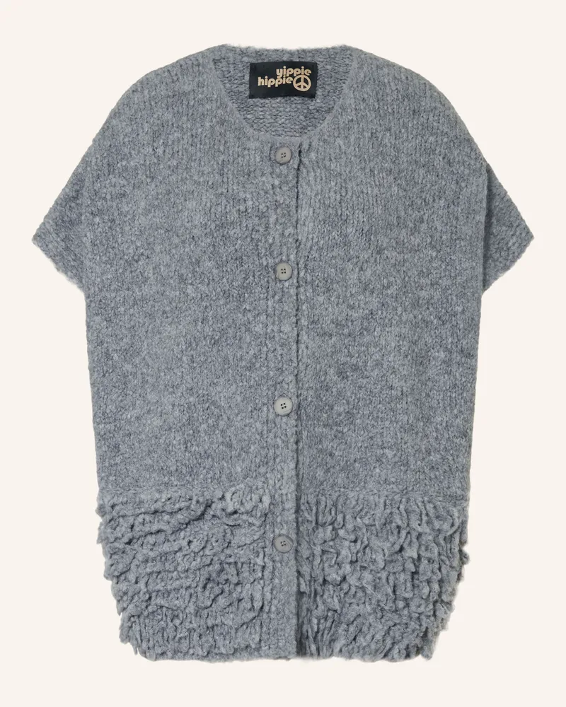 Yippie Hippie Strickweste grau Grau