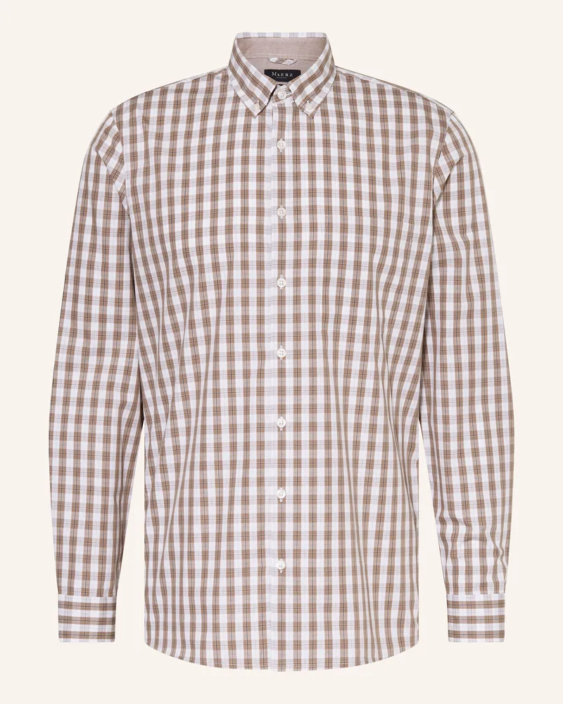 Maerz Hemd Modern Fit Braun