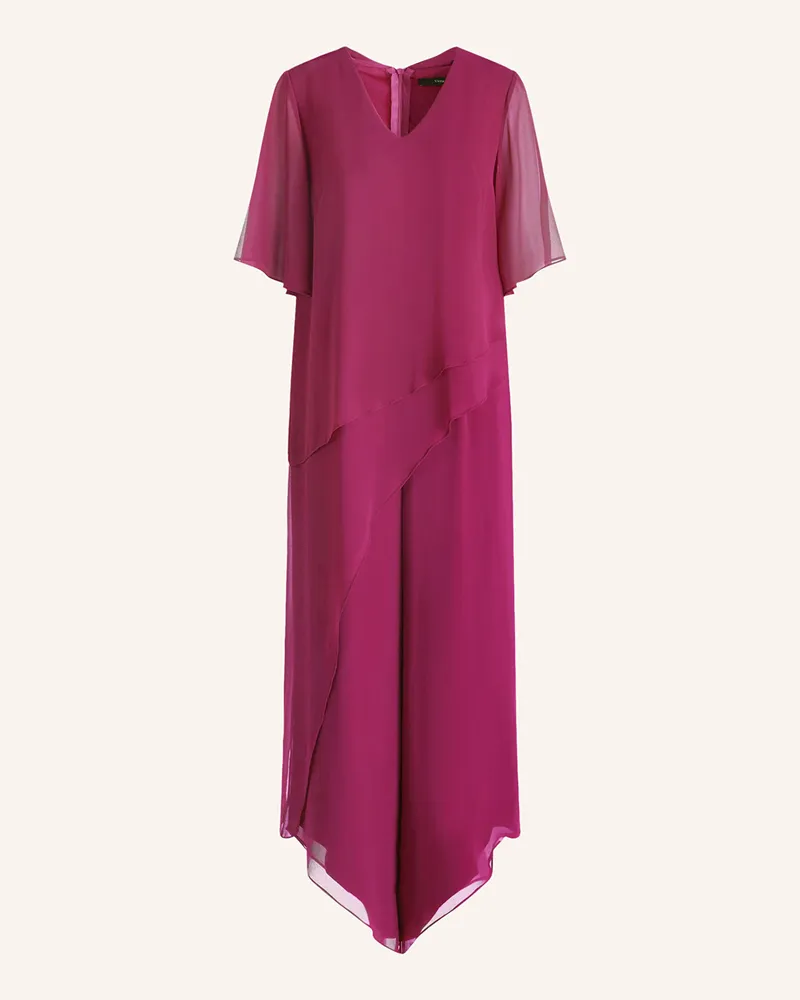 Vera Mont Jumpsuit mit 3/4-Arm und Volants Fuchsia