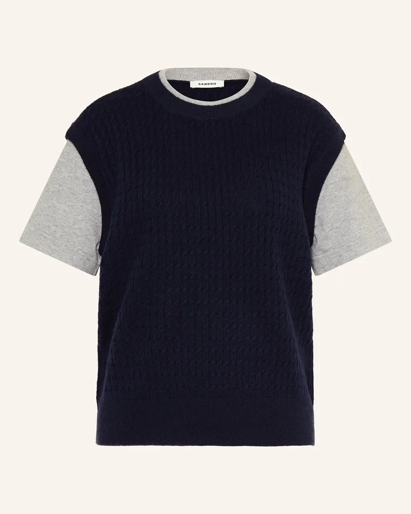 Sandro Strickshirt Blau