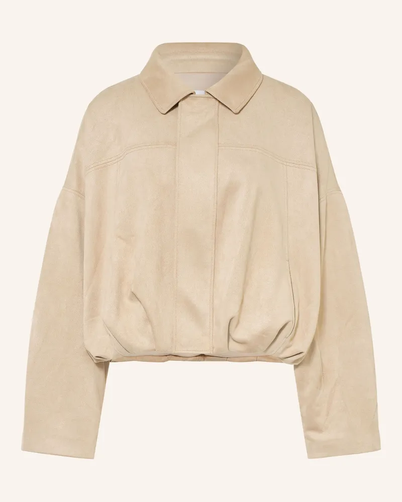 COMMA Blouson In Lederoptik beige Beige