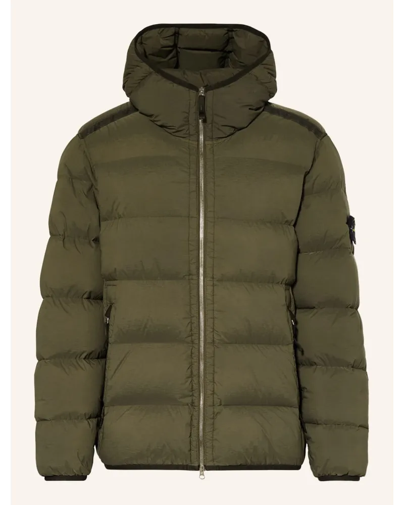 Stone Island Daunenjacke Gruen