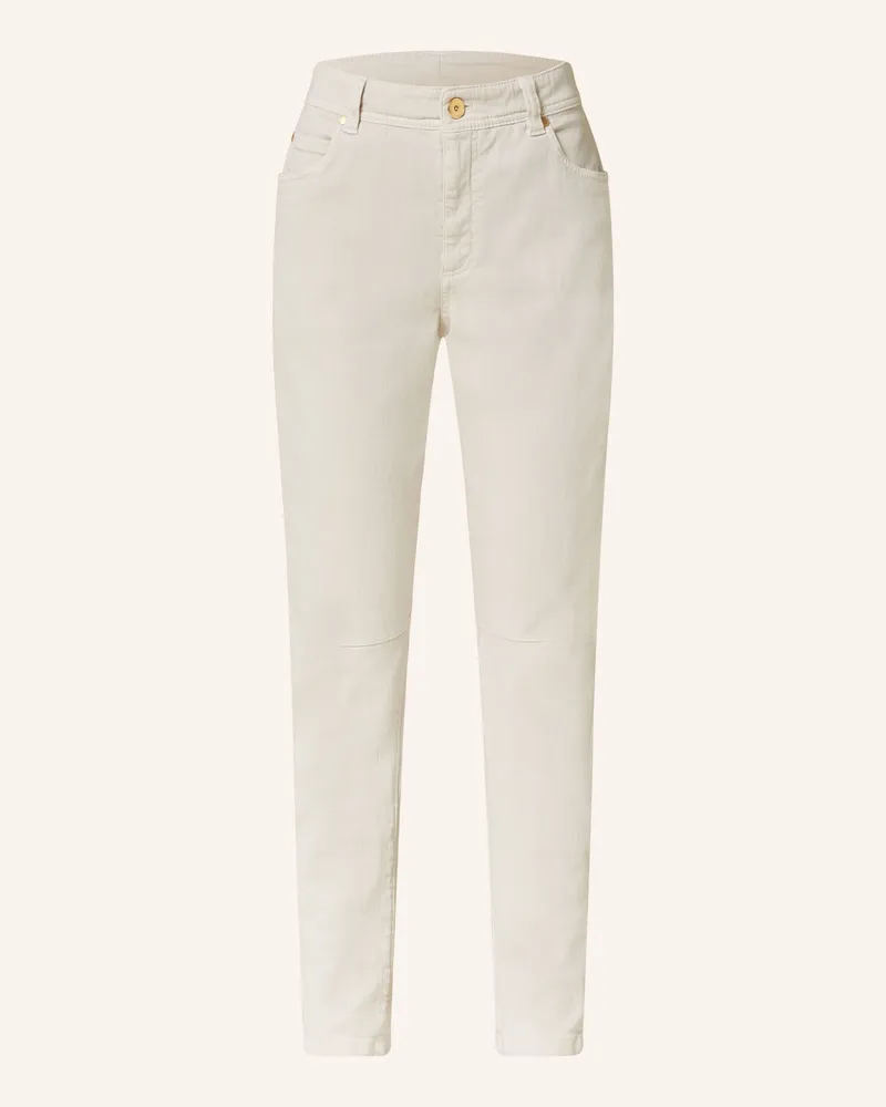 Brunello Cucinelli 7/8-Jeans weiss Creme