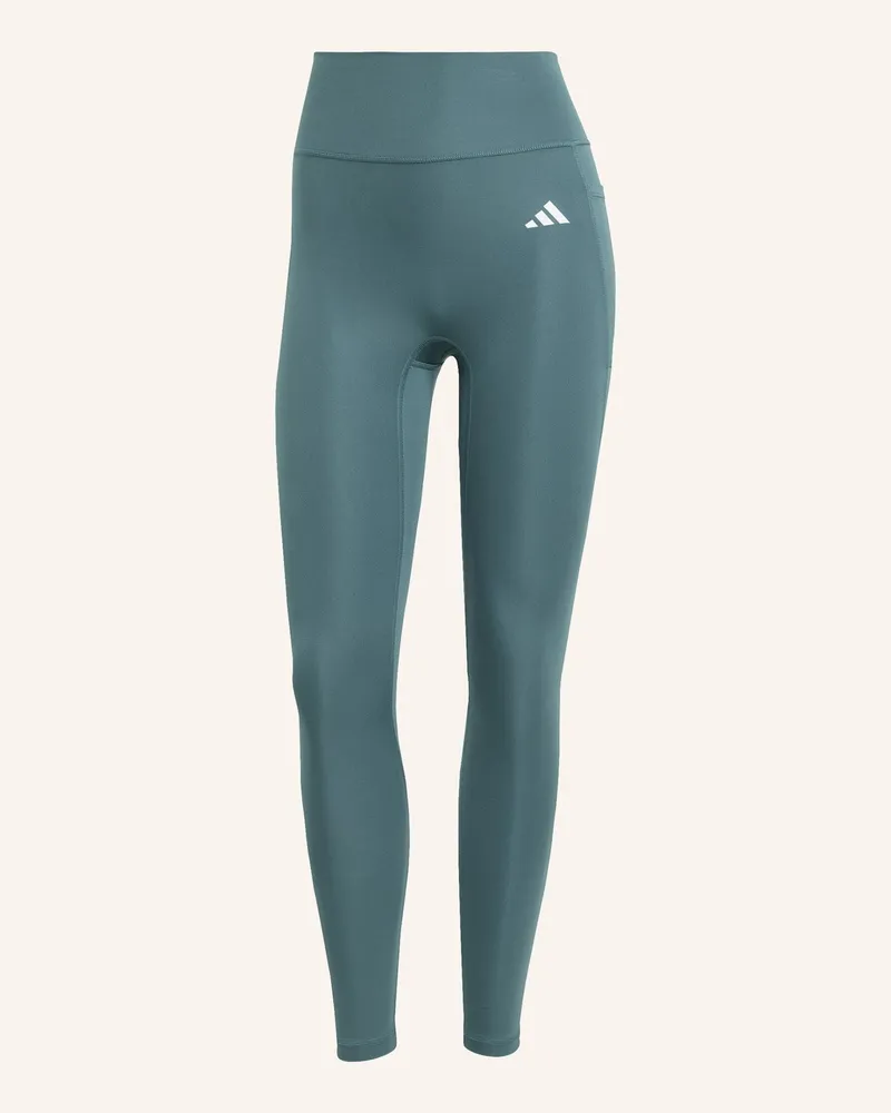 adidas OPTIME ESSENTIALS 7/8-LEGGINGS OHNE VORDERNAHT Türkis