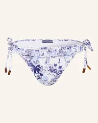 Vilebrequin Triangel-Bikini-Hose RIVIERA FLORLY Weiss