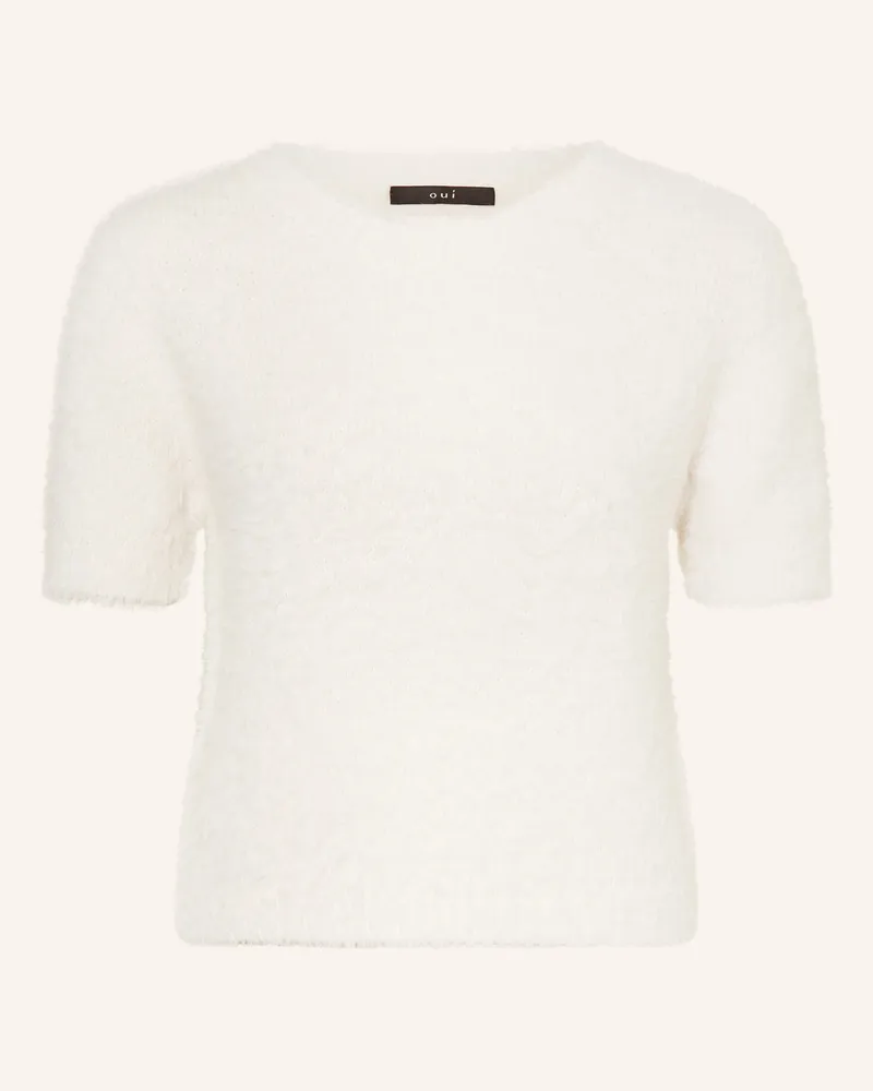 Oui  Strickshirt weiss Weiss