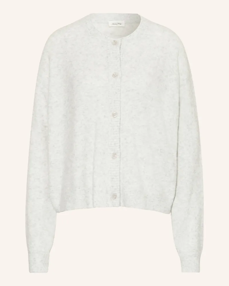 American Vintage Strickjacke Damsville grau Hellgrau