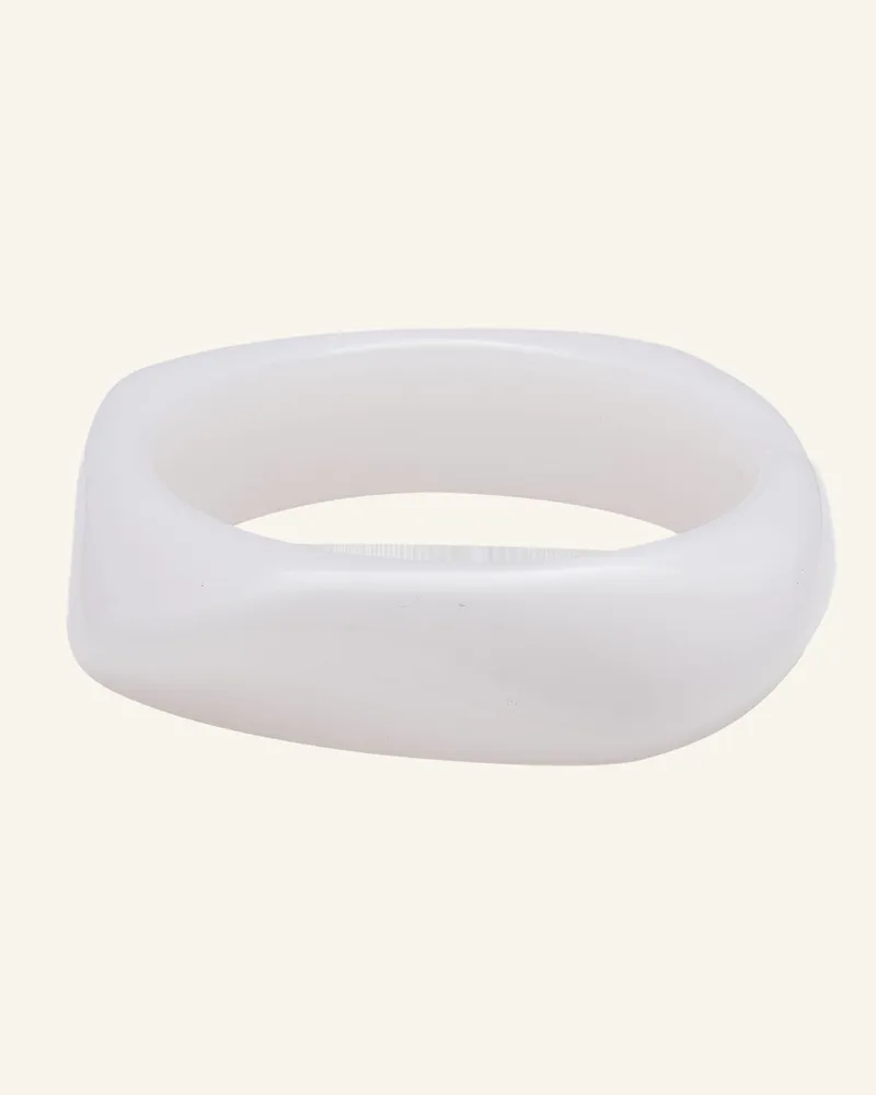 CRYSTAL HAZE Armbänder Jelly Bangle White By Glambou weiss Weiss
