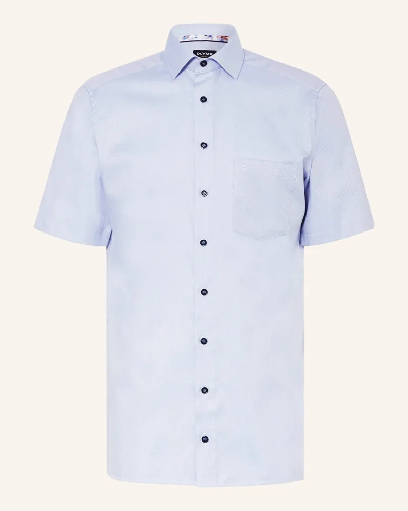 Olymp Kurzarm-Hemd Luxor Modern Fit blau Hellblau
