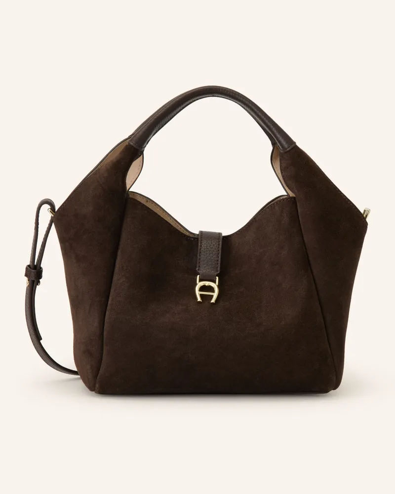 Aigner Beuteltasche Zaira Small braun Dunkelbraun