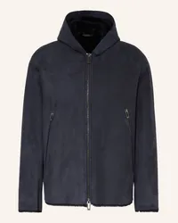 Emporio Armani Lederjacke Blau