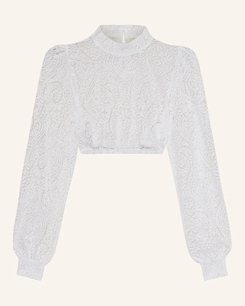 Johann & Johanna Dirndlbluse aus Spitze Weiss