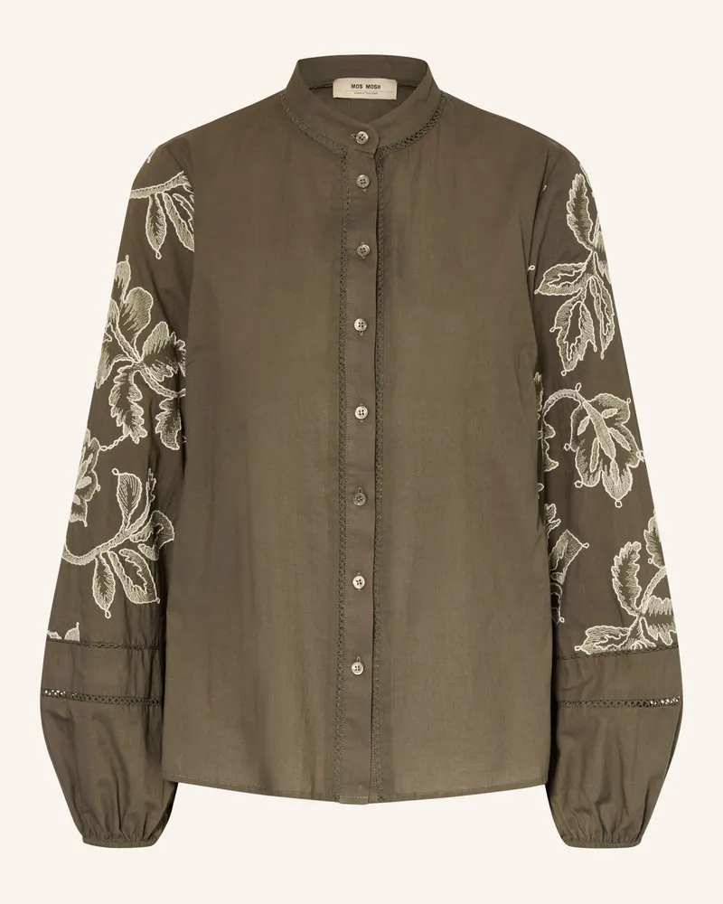 Mos Mosh Bluse MMLOUIS LINE Oliv