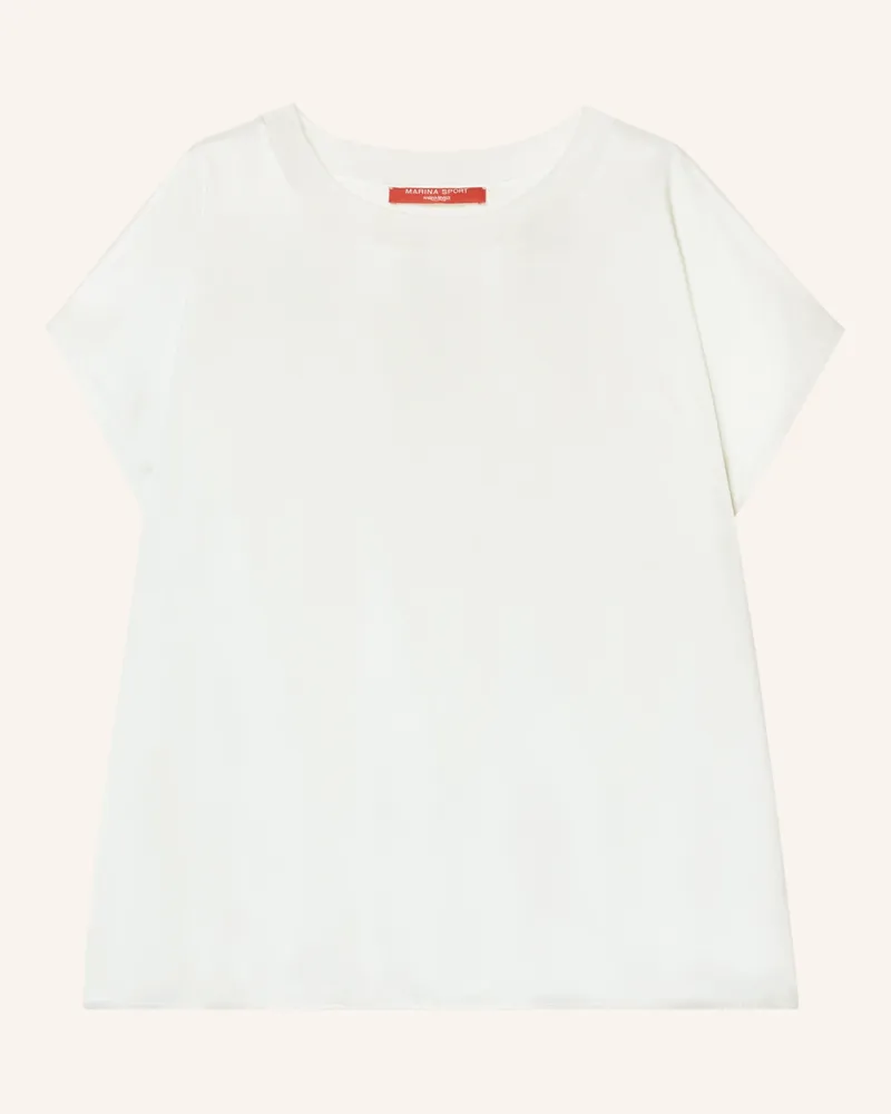 Marina Rinaldi Blusenshirt MRSLIRICA im Materialmix Weiss