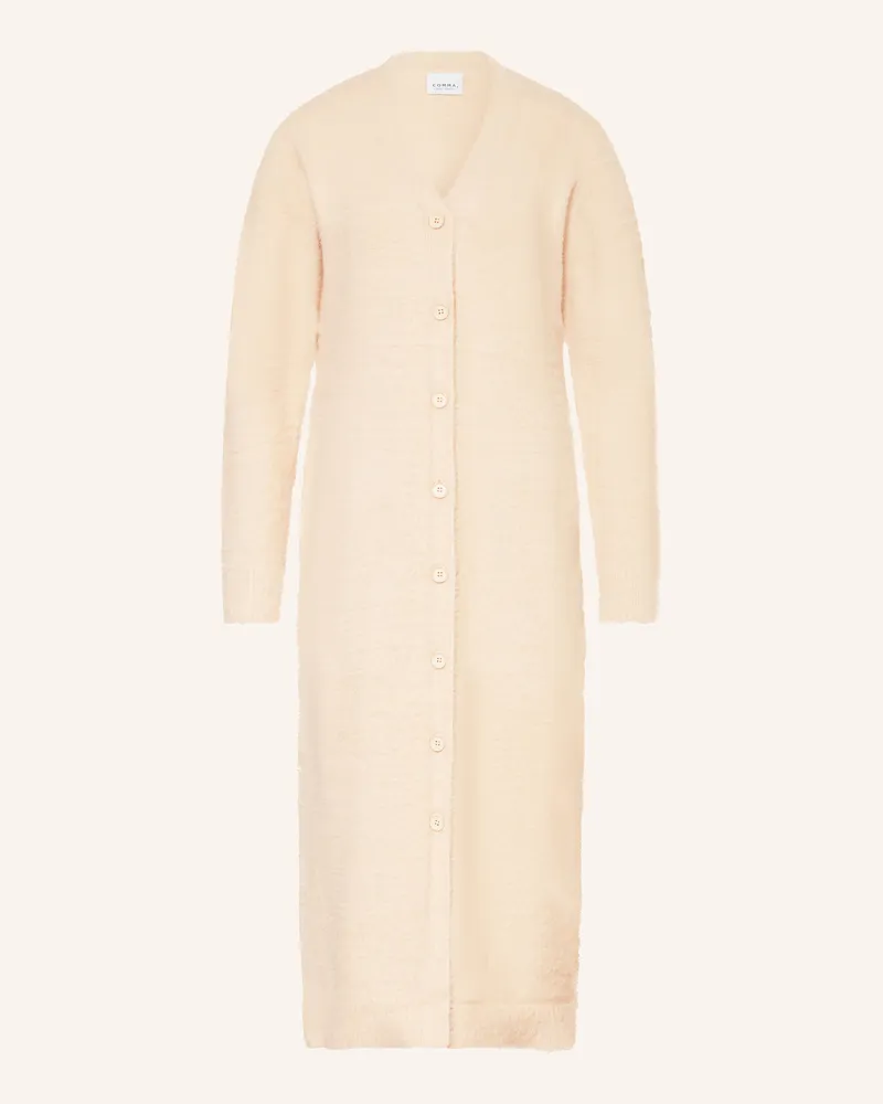 COMMA Strickkleid Creme