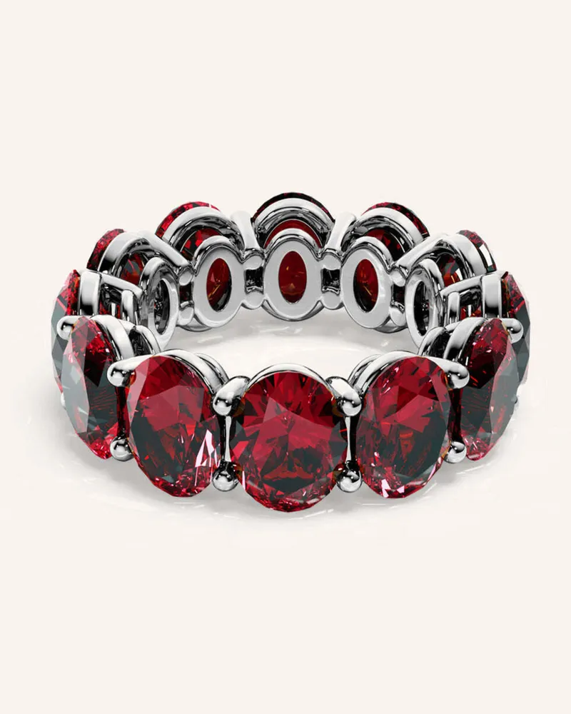 VEYNOU Ring Rouge Eternity Big Aus 14 Karat Weißgold Und 20,68ct. Rubine silber Weissgold