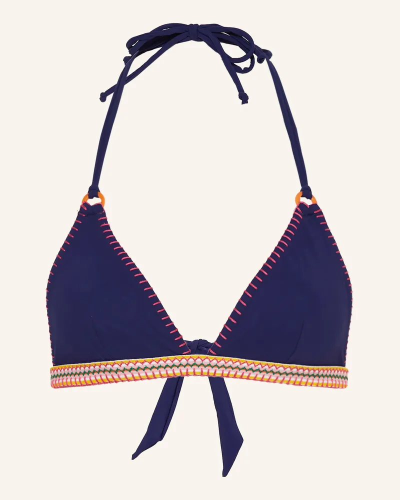 Banana Moon Neckholder-Bikini-Top Kalany Wakao blau Dunkelblau