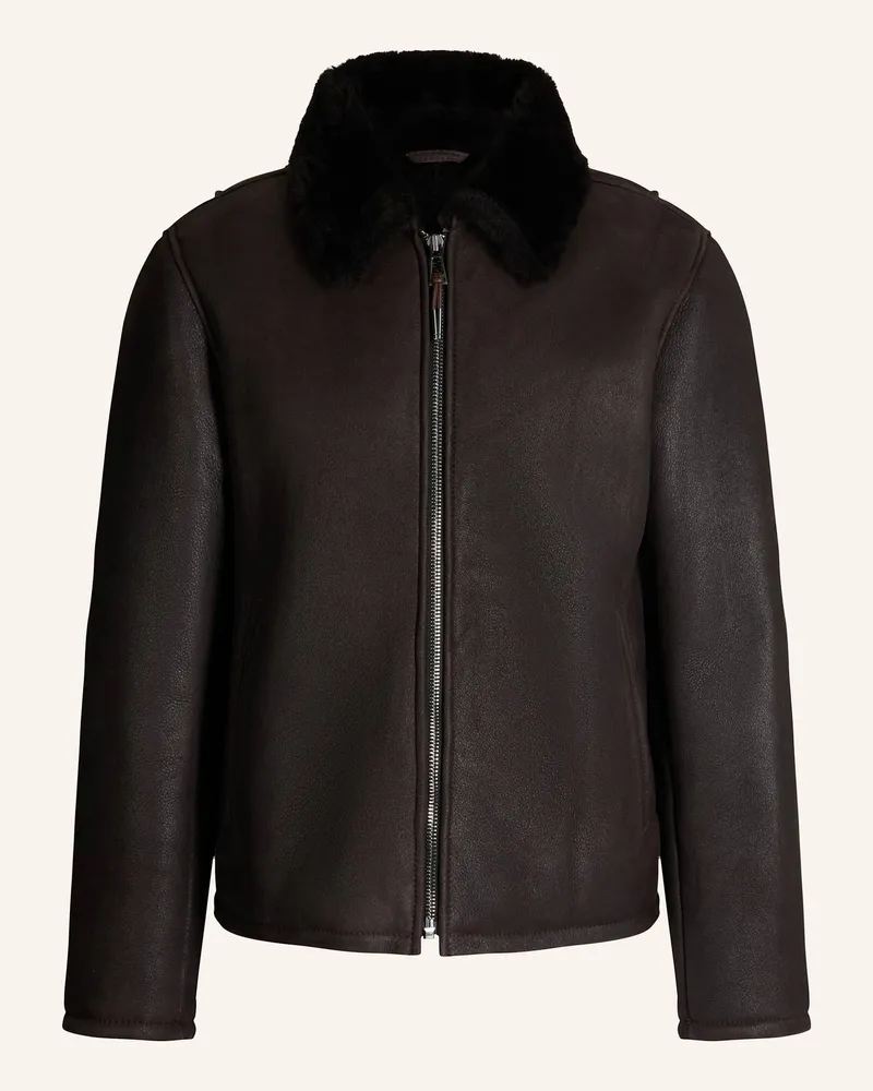 windsor. Lederjacke Braun