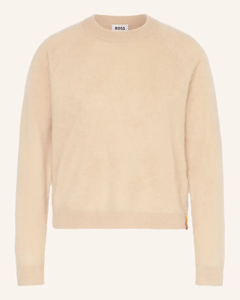 HUGO BOSS Pullover FEDDY mit Cashmere Beige