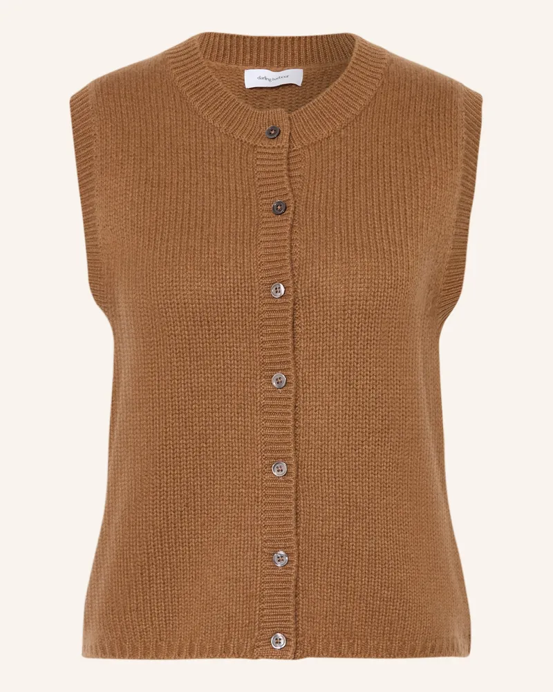 Darling Harbour Strickweste Aus Cashmere braun Caramel