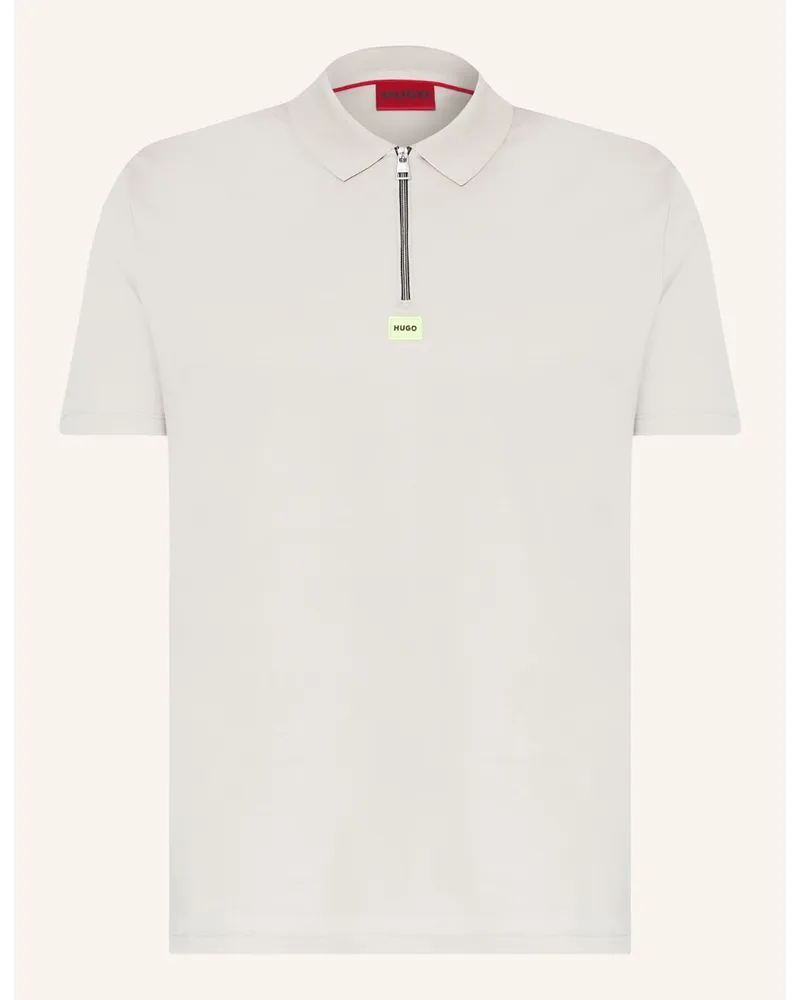 HUGO BOSS Jersey-Poloshirt DERESOM Regular Fit Grau