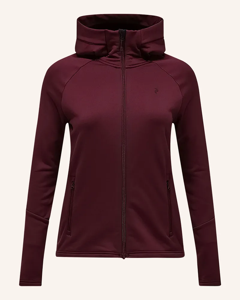 Peak Performance Midlayer-Jacke Rider Essentials rot Dunkelrot