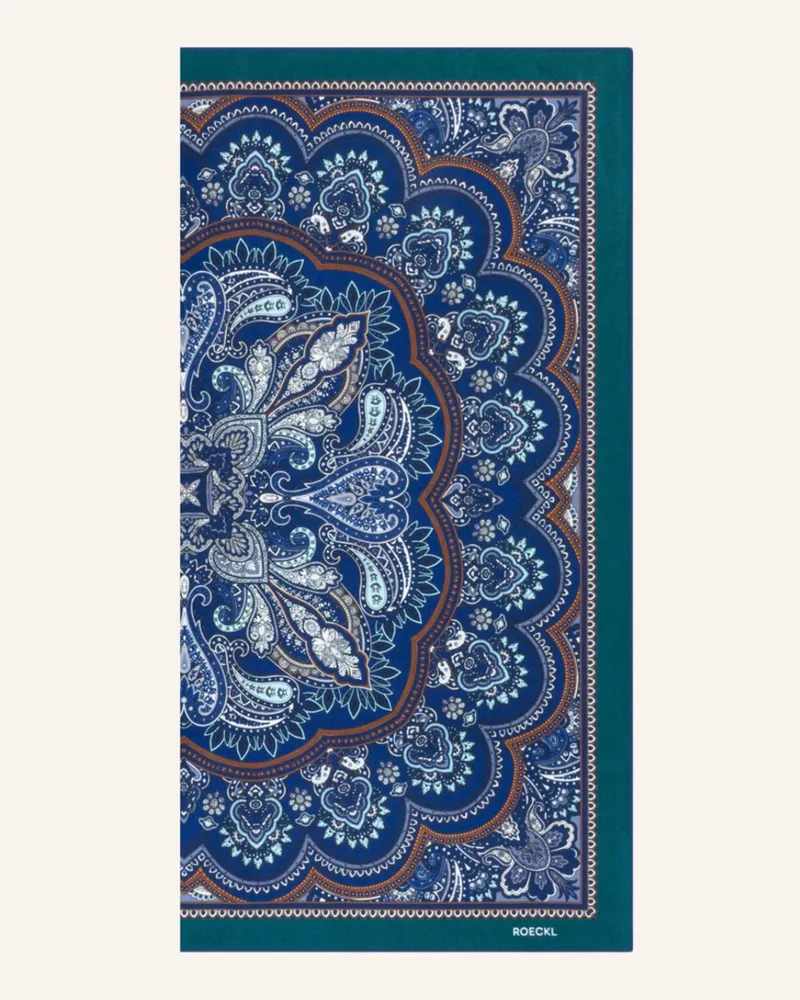 Roeckl Tücher Fine Paisley blau Blau