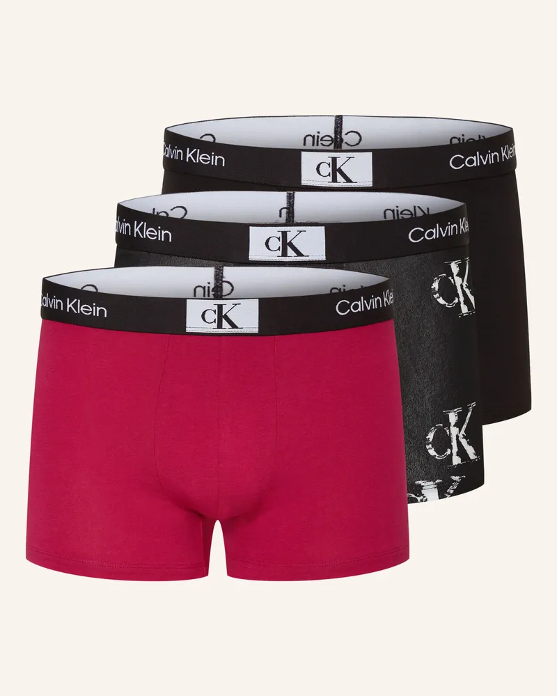 Calvin Klein 3er-Pack Boxershorts ck96 pink Schwarz