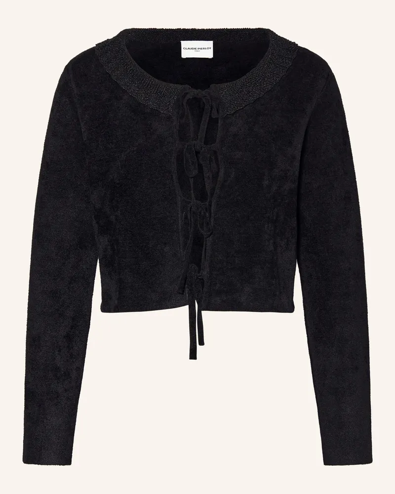 Claudie Pierlot Strickjacke schwarz Schwarz
