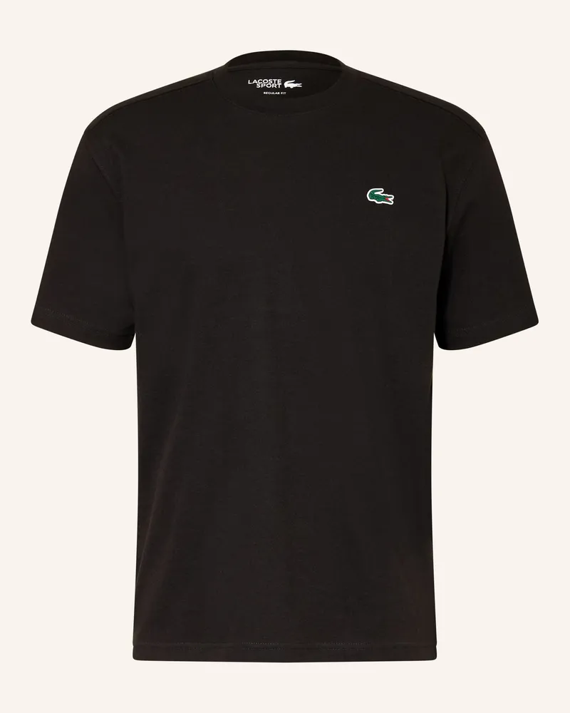 Lacoste T-Shirt schwarz Schwarz