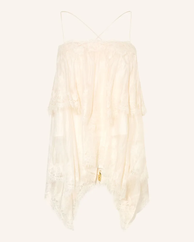 Aje. Top Ophelia Lace Cami Mit Spitze gelb Hellgelb