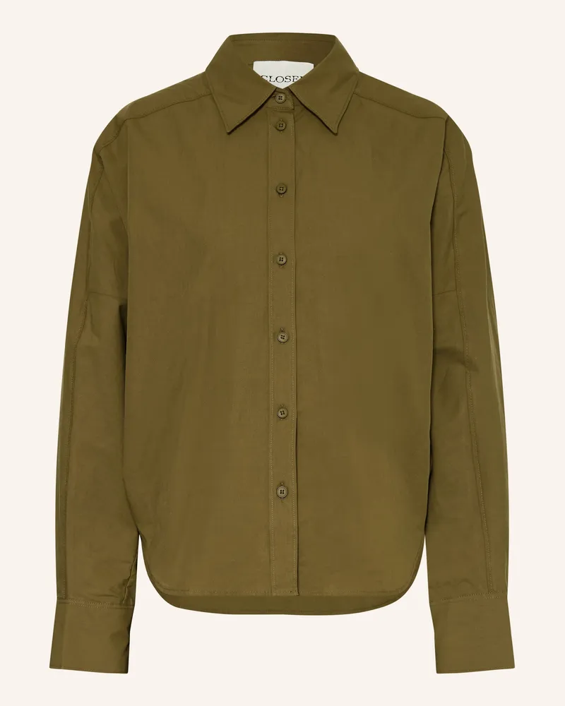 Closed Hemdbluse Oliv