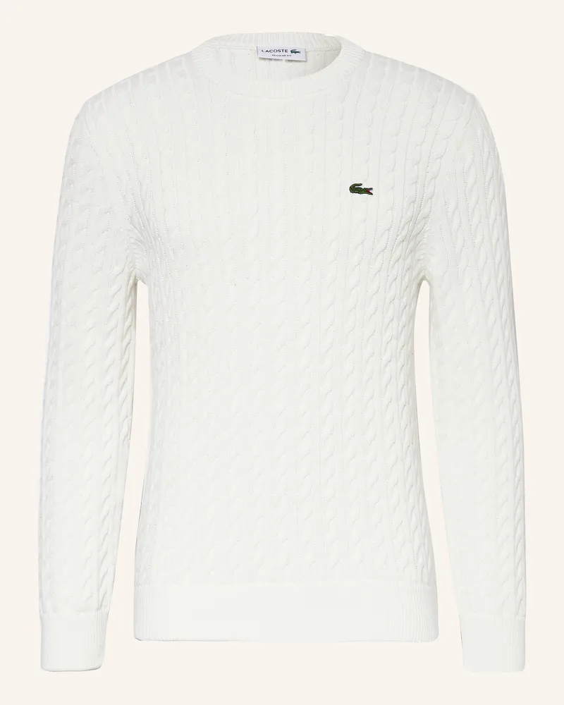 Lacoste Pullover weiss Weiss