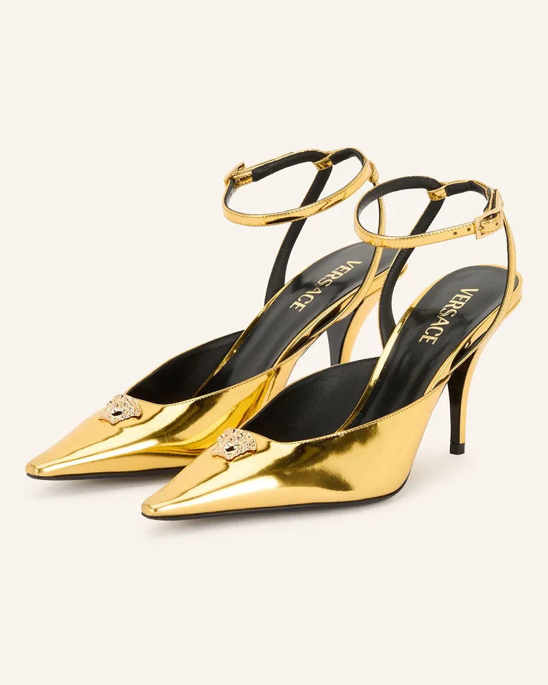 Versace Slingpumps Gold