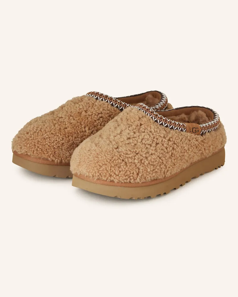 UGG Pantoletten Tasman Maxi Curly braun Braun