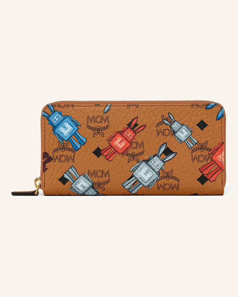 MCM Geldbörse Aren braun Cognac