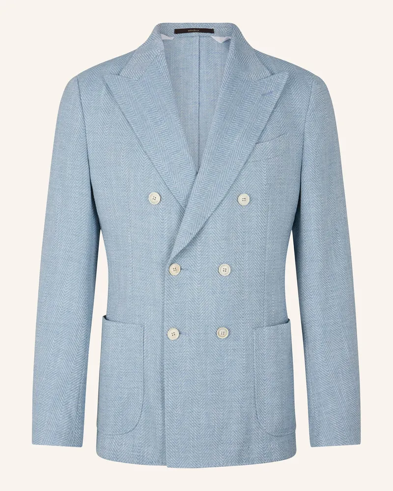 windsor. Sakko Shaped Fit Hellblau