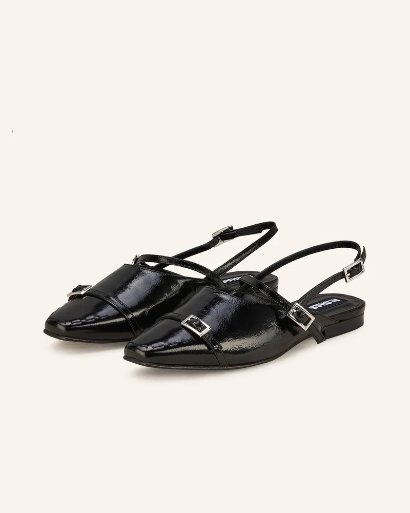 Alohas Lackballerinas ASHLEE Schwarz