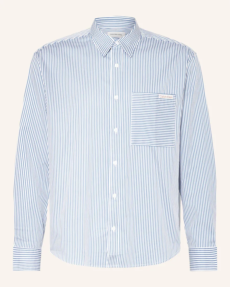 Calvin Klein Hemd Relaxed Fit Weiss