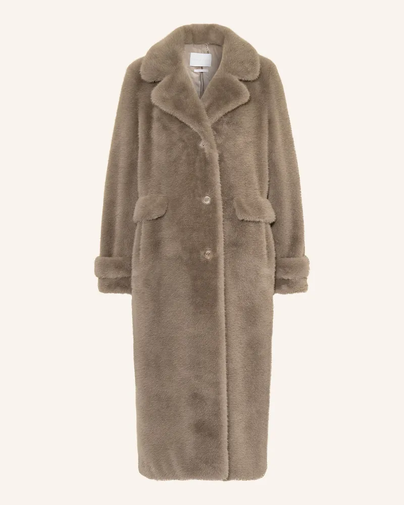 Rich&Royal Kunstpelz-Mantel Grau